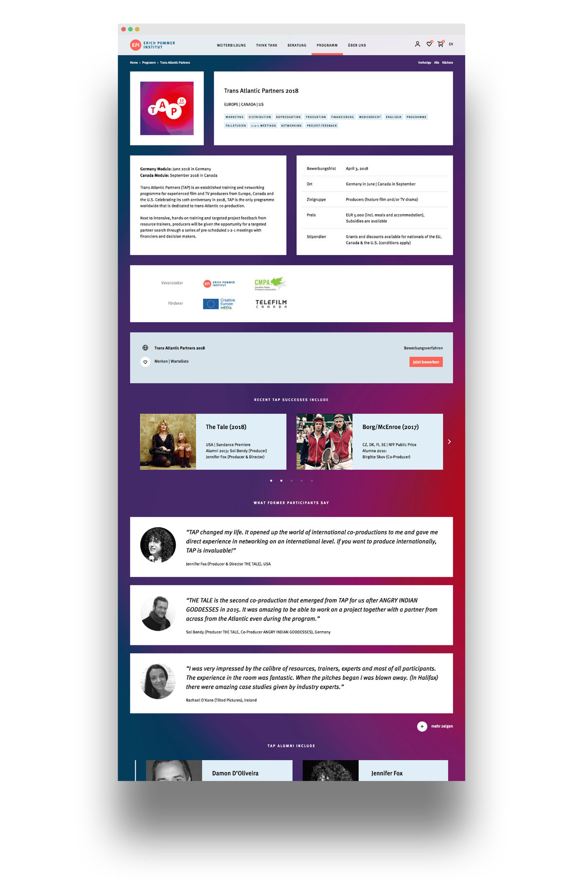 escape entwickelt für das Erich Pommer Institut die digitale Weiterbildungsplattform