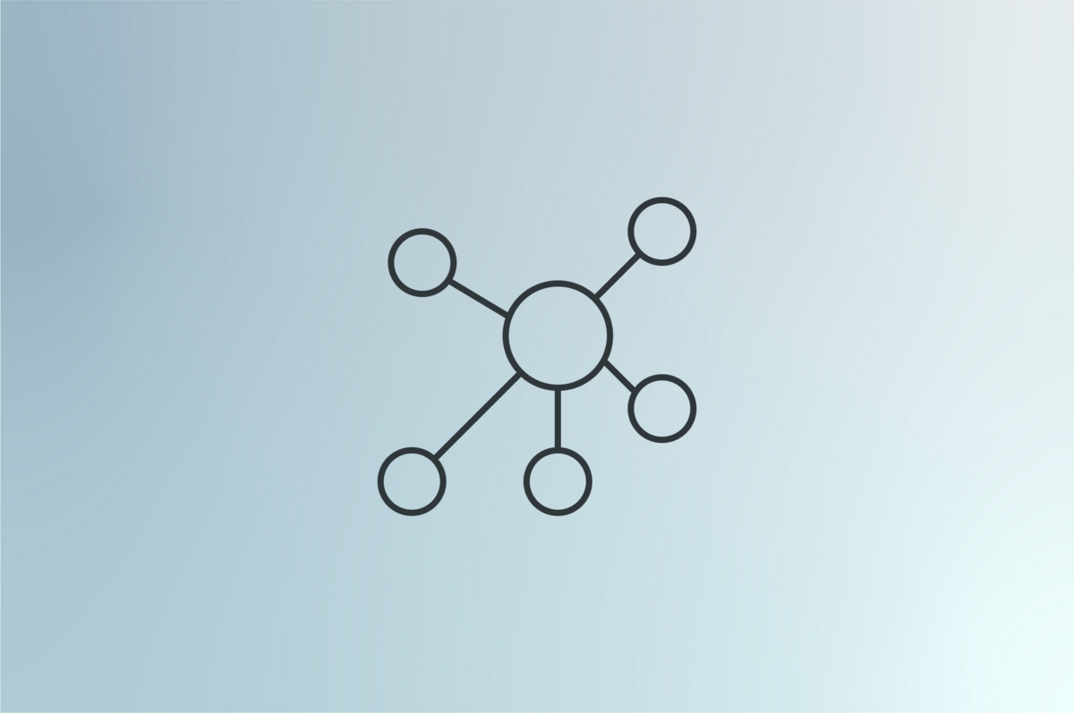 Dezentrale Kampagnenstruktur Grafische Darstellung einer dezentralen Organisationsstruktur