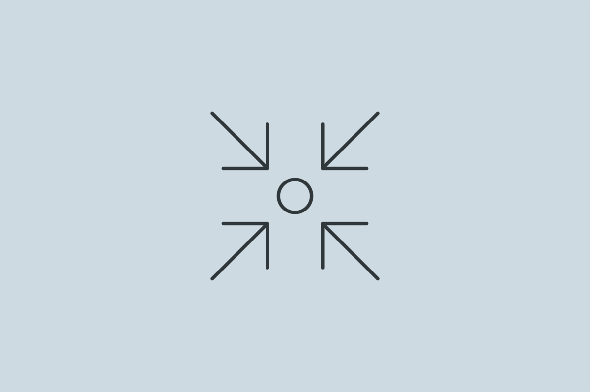 Warum die interne Suche ein Architekturthema ist Symbolische Darstellung der internen Suche als zentrales Architekturthema einer Website