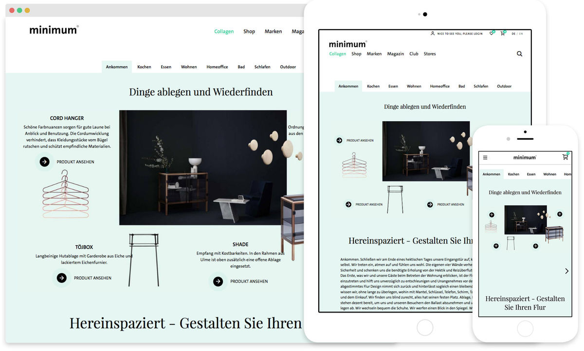 Durch "Shop-the-Look" Formate werden Produkte in ihrem realen Kontext präsentiert und mit Produktinfos kombiniert.